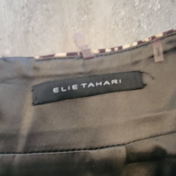 Elie Tahari Leopard Pencil Skirt - Picture 1 of 2